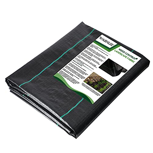 WAENLIR Heavy Duty 3.2oz Weed Barrier Landscape Fabric,Premium Durable Weed Blocker Cover,Outdoor Gardening Weed Control Mat 3ft x15ft