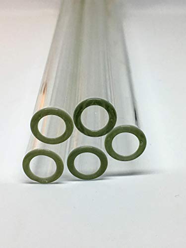 LC GLASS 4 Inch Long 6 PIECE Premium Borocilicate Glass Tubes 12 mm OD 2 mm ID Wall