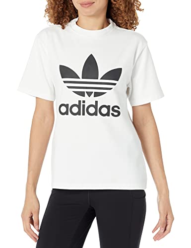 adidas Originals Women's Trefoil T-Shirt, White, Medium