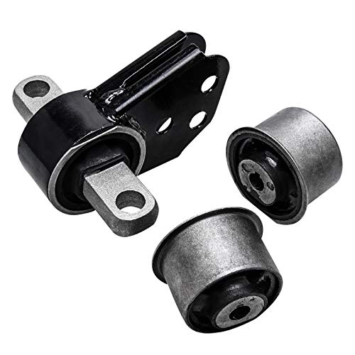 Front Differential Mount Set Bushing Bracket Compatible with 2005 2006 2007 2008 2009 2010 Jeep Grand Cherokee Commander 52114354AA 52089516AB