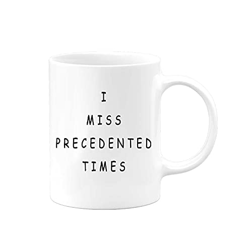 I Miss Precedented Times Hilarious Novelty Coffee Mug | Funny 2021 Gift Present Cup Glass Drink | Office Christmas Gag Gifts For Coworkers | Mother Father Day Birthday Valentine
