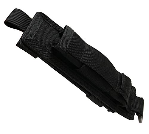 Miles Tactical ASP Molle Baton Holder Pouch fits Expandable Batons and Flashlights (Black, 16"-26")