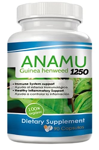 VITAMISAN Anamu 1250 Guinea Hen Weed Organically Grown 90 Capsules petiveria alliacea