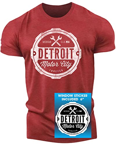 Detroit Motor City Forever T-Shirt by Detroit Rebels T Shirt Brand, Unisex Soft