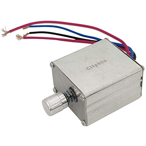 Citphto DC Motor Speed Controller 12V 24V Universal Electronic Speed Regulator with Metal Shell Rotary Switches for Car Van Heater Voltage Control