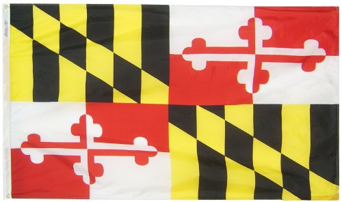 Annin Flagmakers Maryland State Flag USA-Made to Official State Design Specifications, 3 x 5 Feet (Model 142360)