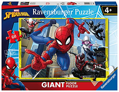 Ravensburger Spiderman Marvel Spiderman-60 Piece Giant Floor Jigsaw Puzzle for Kids Age 4 Years