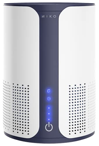 Miko Air Purifier For Home HEPA Air Purifier Covers 400 sqft In Large Room, 3 Fan Speeds, Built-in Timer, 150 CADR, Sleep Mode- True H13 HEPA Removes 99.97% Smoke, Pollen, Pets, Allergies,