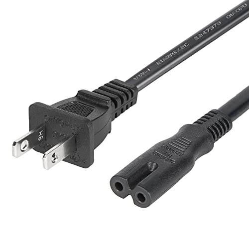 AC Power Cord for Sony PS5 / PS4 / PS4 Slim / PS3 Slim Console, 6Ft Power Cable Replacement