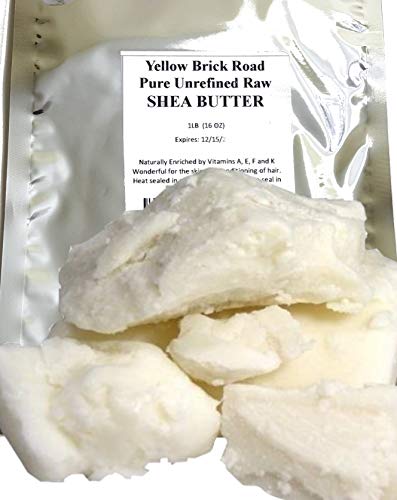 Yellow Brick Road 100% Raw Unrefined Shea Butter-African Grade a Ivory 1 Pound (16oz)