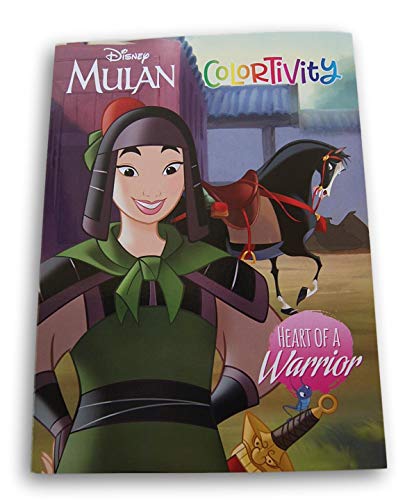 Mulan Coloring Activity Book (Includes Coloring Pages, Maze, Puzzles, More) ''Heart of a Warrior'' - 64 Pages