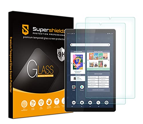 (2 Pack) Supershieldz Designed for Lenovo Tab M10 HD (2nd Gen) 10.1 inch (Model TB-X306F/TB-X306X) and Barnes & Noble Nook 10" HD Tablet Screen Protector, (Tempered Glass) Anti Scratch, Bubble Free