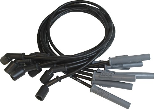 MSD 32823 Black 8.5mm Super Conductor Spark Plug Wire Set, Black