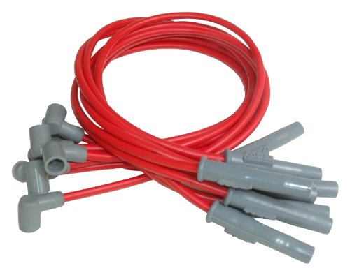 MSD 31379 8.5mm Super Conductor Spark Plug Wire Set,Red