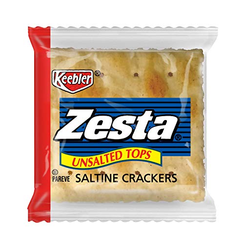 Keebler, Zesta, Saltine Crackers, Unsalted Tops, Single Serve, 0.2 Ounce (Pack of 300)