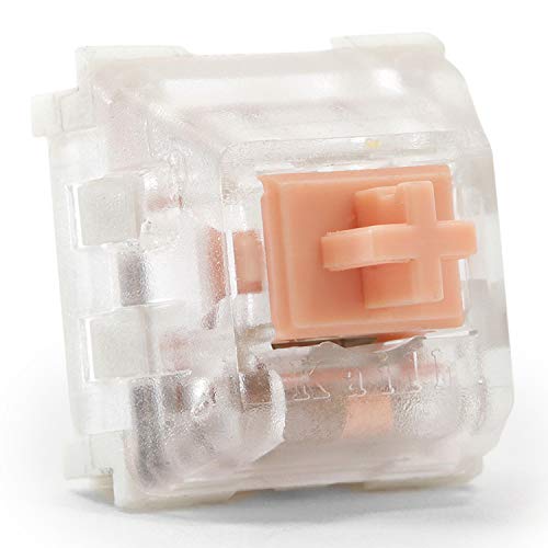 DROP Halo True Mechanical Keyboard Switches - Plate Mounted, Tactile, 60g, Cherry MX Style, Quiet Switches, by Kailh (Halo True, 110 PCS)