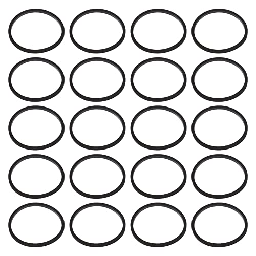 eMagTech 20PCS Optical DVD Drive Belt Compatible with Xbox 360/Slim Consoles Fix Stuck Drives Replacement Belt Ring Silicone Black