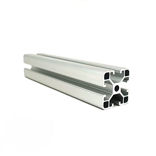 SANTIE 1 PCS T Slot Aluminum Profiles 40mm x 40mm with 8mm T-Slot Cut to Length 900mm,Silver 4040 Aluminum Extrusion Profile European Standard Linear Rail 4040 Aluminum Profile