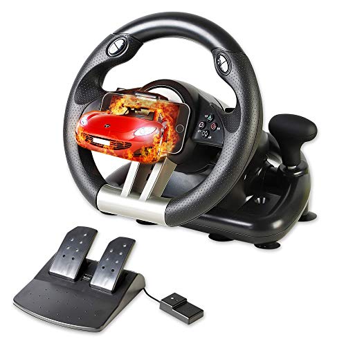 Serafim Gaming Wheel fully supports : XBOX ONE, XBOX Series X&S, PS4, PS3, Switch, PC, iOS, Android -PS4 Steering Wheel, PC Gaming Wheel