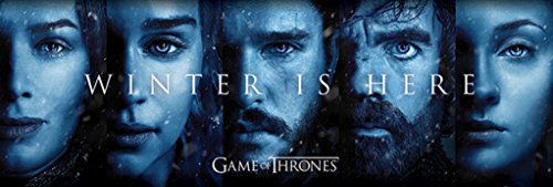 Pyramid America Game of Thrones Season 7 Winter is Here Faces Characters HBO Fantasy TV Show Series Cool Wall Decor Art Print Poster 36x12