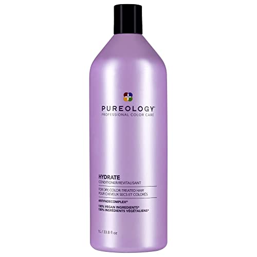 Pureology Hydrate Moisturizing Conditioner | For Medium to Thick Dry, Color Treated Hair | Sulfate-Free | Vegan