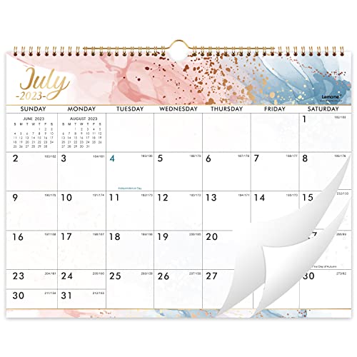 2023-2024 Wall Calendar - Wall Calendar 2023-2024, July 2023 to December 2024, 14.8 x 11.4 Inches, 18 Monthly Calendar with Ample Blank Blocks and Julian Dates, A Good Choice for Home and Office Planning