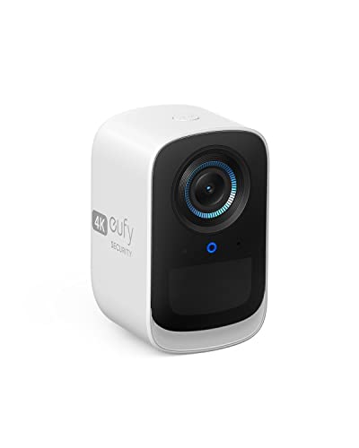 eufy Security eufyCam 3C Add-on Camera, Security Camera Outdoor Wireless, 4K Camera with Expandable Local Storage, Face Recognition AI, Spotlight, 2.4 GHz Wi-Fi,No Monthly Fee, Requires HomeBase 3