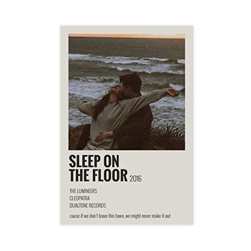 IMISYROIN Sleep on The Floor The Lumineers Polaroid Poster Canvas Album Poster Wall Art Decor Print Paintings for Living Room Bedroom Home Decoration Unframe-style 08x12inch(20x30cm)