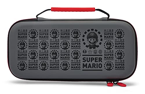 PowerA Protection Case for Nintendo Switch - OLED Model, Nintendo Switch or Nintendo Switch Lite - Super Mario Black, Protective Case, Gaming Case, Console Case, Accessories, Storage, Officially licensed