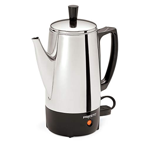 Presto 02822 6-Cup Stainless-Steel Coffee Percolator (Renewed)