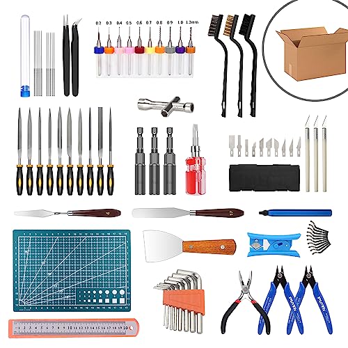 3D Printer Tools Kit, Mintion 82 PCS 3D Printer Accessories with Nozzle Cleaning Kit, Removable Multi-Function Screwdriver Kit, Deburring, Removal Tools, Cutters, Hobby Knife Set, Wrench Set etc