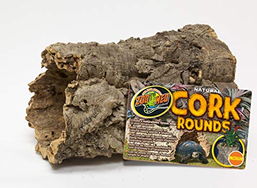 DBDPet All Natural Virgin Medium Cork Round or Half-Round for Reptiles - Includes Pro-Tip Guide - Create a Forest in Your Terrarium