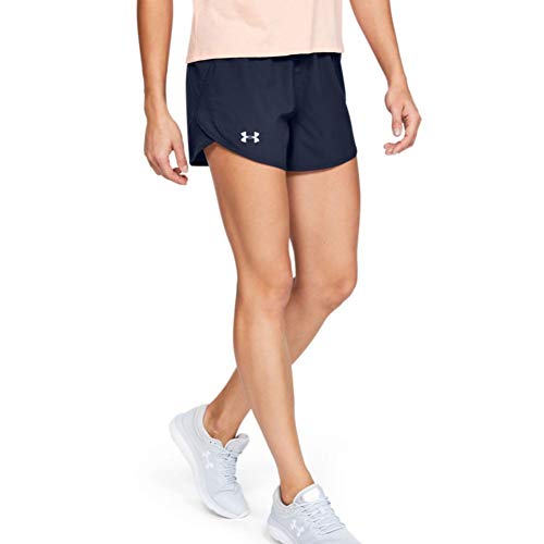 Under Armour womens Fly By 2.0 Running Shorts , Midnight Navy (411)/Midnight Navy , Medium