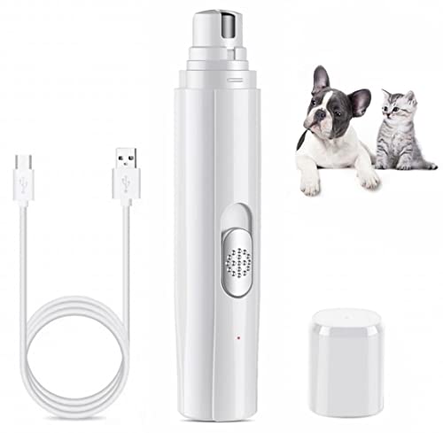 Dremel Dog Nail Grinder for Small Medium Dogs Cats-Quiet Professional 2-Speed Pet Nail File Buffer-Cat Claw Trimmer for Kitten-Puppy Toenail Clipper-Electric Paw Filer Drill Trimming Tool-Grooming Kit