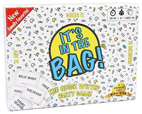 Its in The Bag, Family Games Winner and Family Games for Game Night, Charades Mashup for Family and Party Games for Adults, Adult Games for Game Night and Board Games for Kids 8-12, 4 Players Min