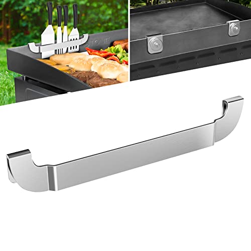 10 Inch Griddle Spatula Holder Magnetic Design, Stainless Steel Grill Barbecue Tool Rack, Griddle Accessories for Blackstone Flat Top Griddle and Other Grill Griddles(1 Pcs)