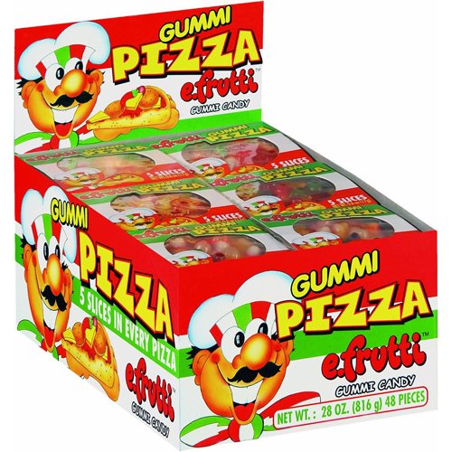 E Frutti Gummi Candy Pizza - 48'S, .6-Ounce (Pack of 48)