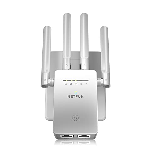 2023 WiFi Extender Internet Signal Booster and Amplifier up to 9956 sq.ft - Long Range Coverage Wireless Repeater for Home, with Ethernet Port & Access Point Mode, Support 40 Devices,1 Tap Setup
