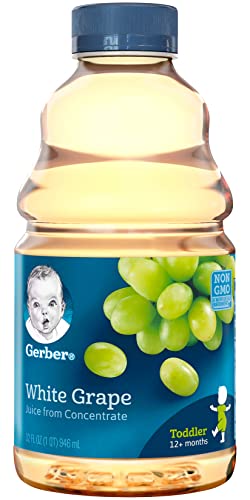 Gerber Juices 100% Juice White Grape with Added Vitamin C & Citric Acid - 6 Pack
