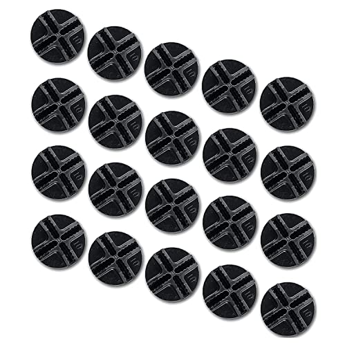 FUNLAX 24pcs Wire Cube Plastic Connectors for Cube Storage, Metal Grid Shelving Unit and Modular Closet Organizer Outer Diameter is 1.42 inches Inner Diameter is 0.16 inches (Black)