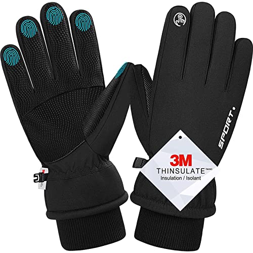Winter Gloves Touchscreen Gloves Cold Weather Windproof Gloves Warm Thermal Gloves for Running Cycling Outdoor Activities for Men and Women