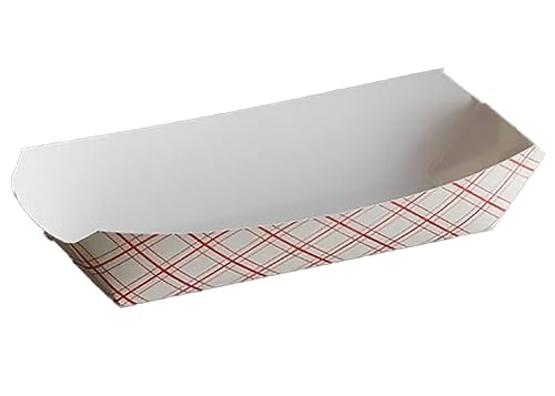 7" Paper Hot Dog Trays- Pack of 50ct