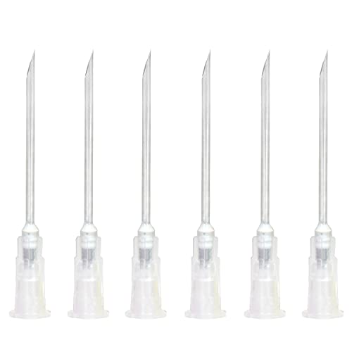 100 PCS Dispensing Needle, Disposable, Sterile, Individual Package, Syringe Refilling Liquid, Veterinary, Livestock, Industry, Inks, Perfume, Plant. (16G 38mm)