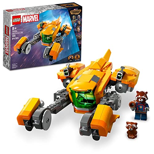 LEGO Marvel Baby Rockets Ship 76254 Buildable Spaceship Toy from Guardians of the Galaxy 3 Featuring Rocket Raccoon and Baby Rocket Minifigures, Collectible Super Hero Toy Gift for Kids Ages 8 and up