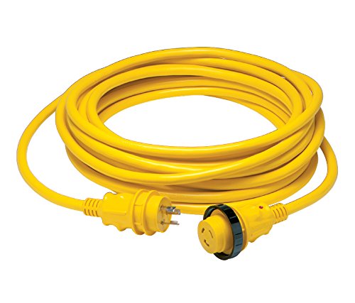 Marinco 199117 Cordset, 30A 125V, 25', Yellow