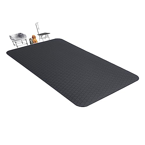 Seagull omfortable Pet Grooming Mat | Padded Mat for at-Home Grooming Dogs and Cats | Bathing Mat for Pets, 3119 Inch, Anthracite