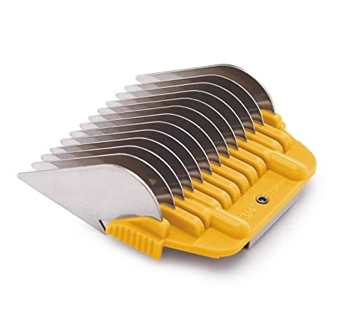 Pro Dog and Pet Grooming Wide Snap on Attachment Guide Combs Makes Grooming Easy (3/4 Inch)