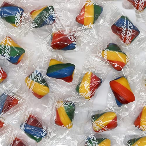 Atkinson's Rainbow Twists - Fruit Flavored - by Smarty stop (2 Pound (Pack of 1)