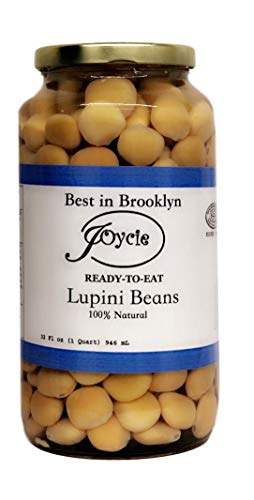 Joycie Ready To Eat Lupini Beans 32 Oz Healthy Snack |32 oz. Jar | Made in USA | All Natural | Non GMO | Fresh Harvest |Keto, Plant Based, Mediterranean Diet I Non-GMO, Gluten-Free, Vegan, Kosher