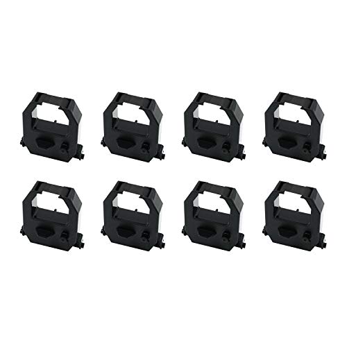 Printerfield 8 Pack Compatible Time Clock Ink Ribbon Replacement for Vertex TR810/ Amano PIX-21/ Amano PIX3000/ Amano EX-3000/ Amano EX-3500/ Amano EX-5000/ Amano BX-6000 - Black